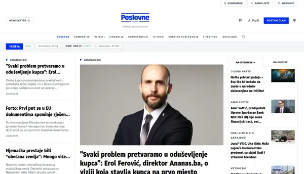 Poslovne Novine | Business News, CRM & Company Database 